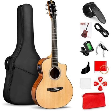 Elektrische Akustik Gitarre 3 4 Gr E 36 Zoll F R Anf Nger Und Studenten