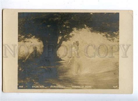 Nude Nymph Faun Pan By Cresswell Vintage Salon Topics Illustrators