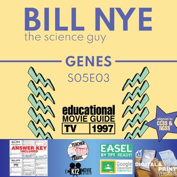 Bill Nye S05E03 Genes Video Guide Worksheet DNA Chromosomes