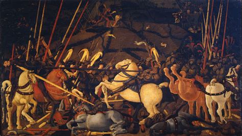 The Battle of San Romano by Paolo Uccello at Uffizi Gallery Florence