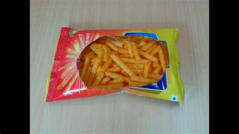 How To Open A Chips Bagpacket Quickly Using A Simple Trick Youtube