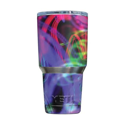 Mightyskins Yeram Neon Splatter Skin Compatible With Yeti Oz