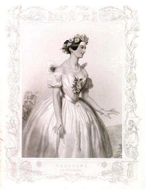 TAGLIONI LA SYLPHIDE Full Length Portrait Of Marie Taglioni Italian