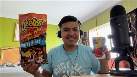 ASMR Eating Hot Cheetos YouTube