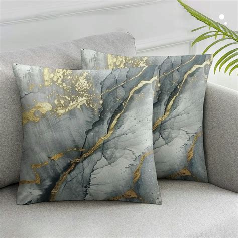 Nawypu Abstract Pillow Cover Marble Texture Throw Pillow Covers Pack