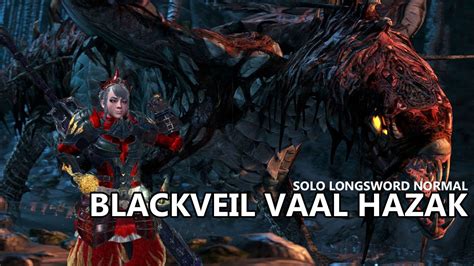 Blackveil Vaal Hazak Solo Gameplay Monster Hunter World Iceborne