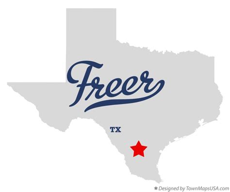 Map of Freer, TX, Texas