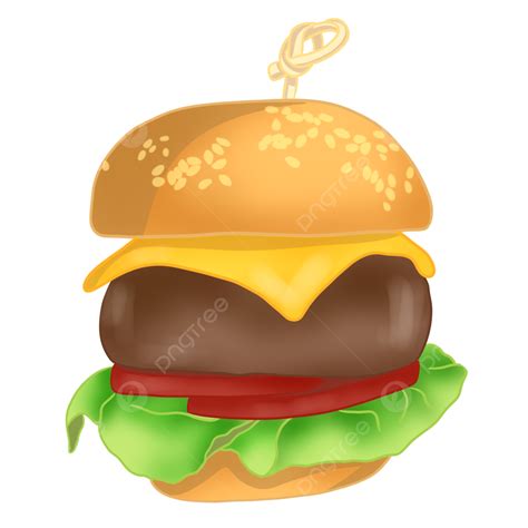 Hamburger Clipart, Hamburger, Hamburger Vector, Hamburger Cartoon PNG ...