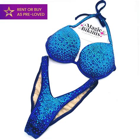 Rental Bikini Cerulean IFBB Elite Pro Suit Magic Bikinis