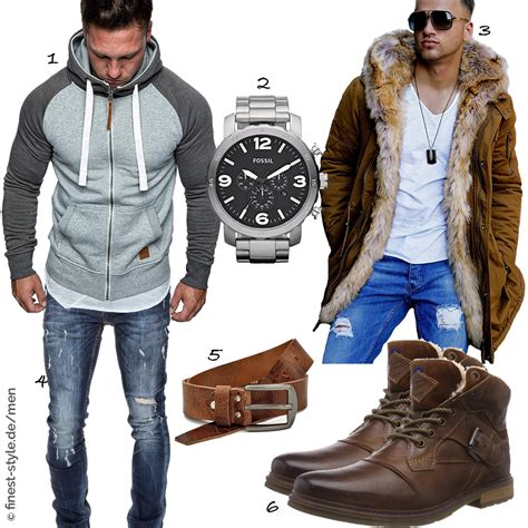 Lässiger Look Für Männer Kombiniert Mit Teilen Von Fossil Fa Volmer