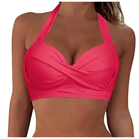 Women New Triangle Bikini Top String Tie Back Up Swimwear Tops