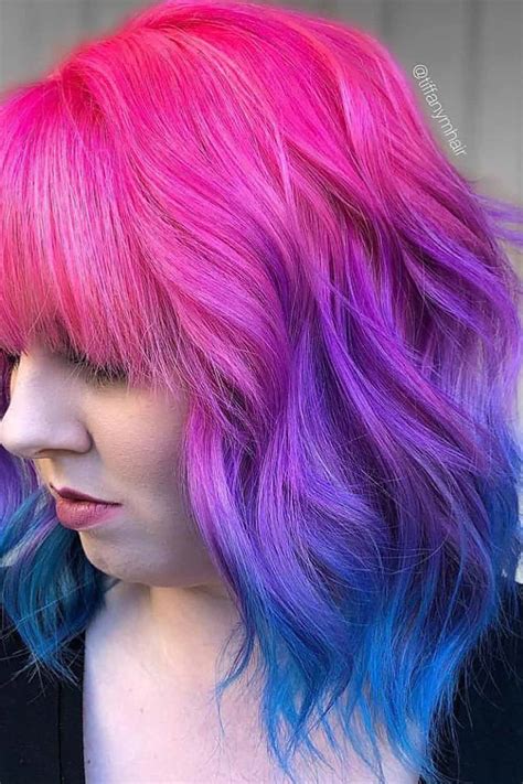 Blue Purple Pink Ombre