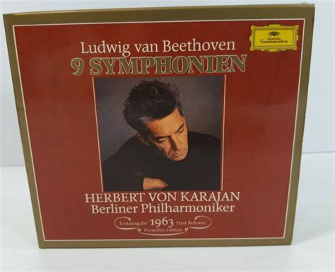 Ludgwig Van Beethoven Symphonies Herbert Von Karajan Cd Box Set For