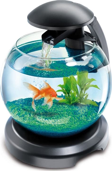 Аквариум Tetra Cascade Globe черный для петушка и золотой рыбки 6,8 л ...