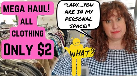 Huge Thrift Store Haul All Clothing Only 2 At Salvation Army Haul