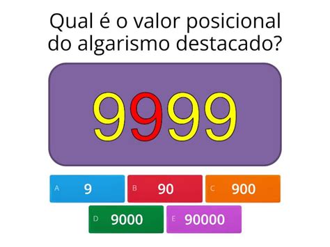 Valor Posicional Dos Algarismos Question Rio