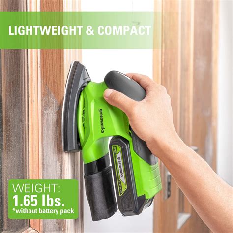 Snapklik Greenworks V Cordless Finishing Sander Opm