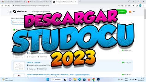 Como Descargar Documentos de STUDOCU rápido y gratis YouTube