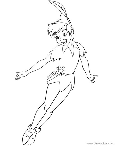 Peter Pan Free Coloring Pages