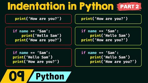 Indentation In Python Part 2 Youtube