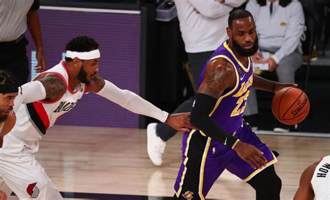 Lakers Superstar Lebron James Clowns Carmelo Anthony After Game 3 Lakers Daily