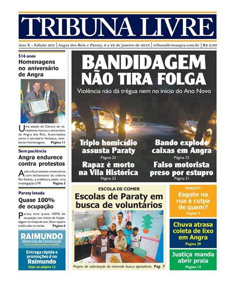 Tem nova edição impressa do Tribuna Livre nas bancas Jornal Tribuna Livre