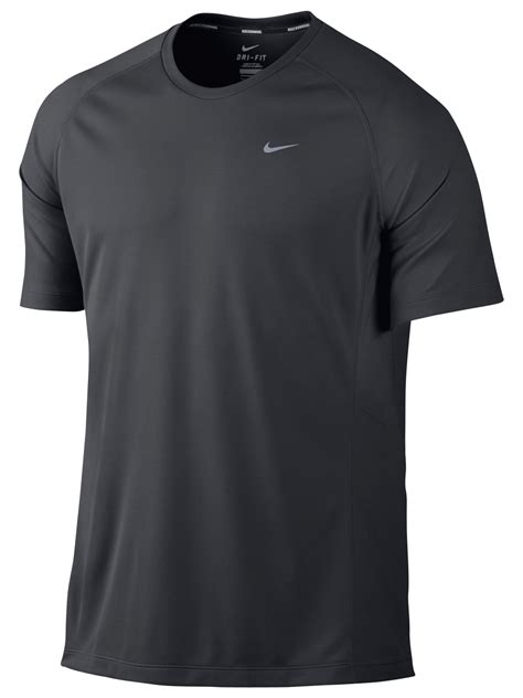 Nike Miler Crew Neck Short Sleeve T Shirt In Gray For Men Lyst