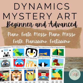 Dynamics Mystery Art Coloring Music Activity BUNDLE (Beginner & Advanced)