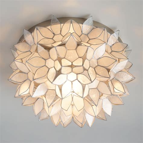 Capiz Petal Flush Mount Ceiling Light World Market Artofit