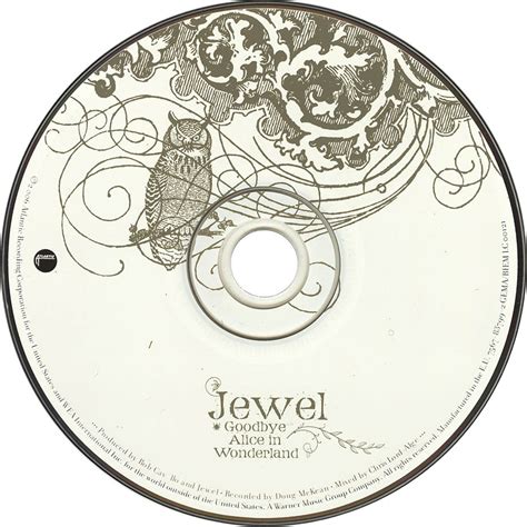 Carátula Cd de Jewel Goodbye Alice In Wonderland Portada