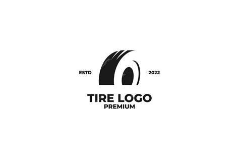 Premium Vector Flat Tire Logo Design Vector Illustration