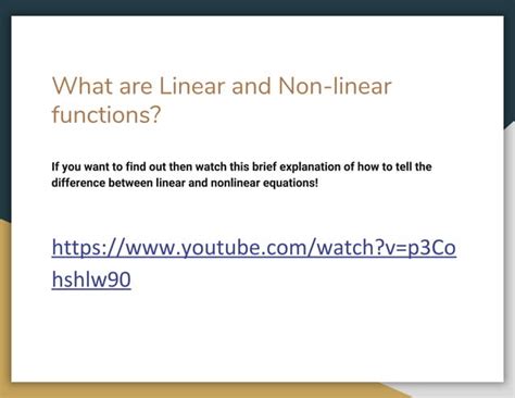 Linear Vs Non Linear 1 Ppt