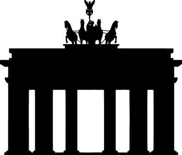 Brandenburg Gate Silhouette Decal - TenStickers