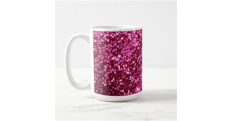 Hot Pink Sparkle Glitter Coffee Mug Zazzle