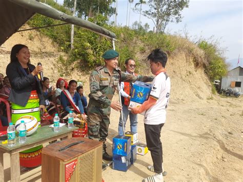 Assam Rifles Conducted A Football Tournament And Distributed Sports