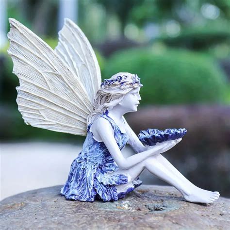 Miniature Fairy Resin Statue Resin Craft Garden Yard Outdoor Temu