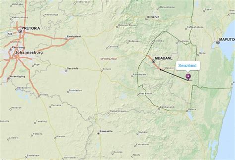 Swaziland Map - Swaziland