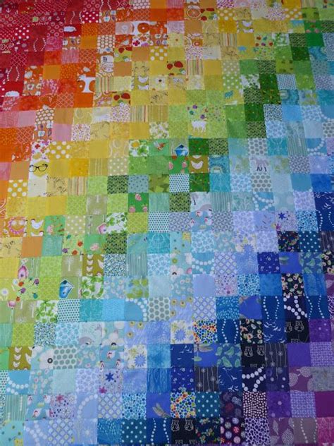 Rainbow Scrap Quilt Rainbow Quilt Scrappy Quilt Patterns Bright Quilts