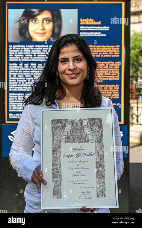 L R Lina Al Hathloul With Honorary Citizenship For Her Sister Jailed