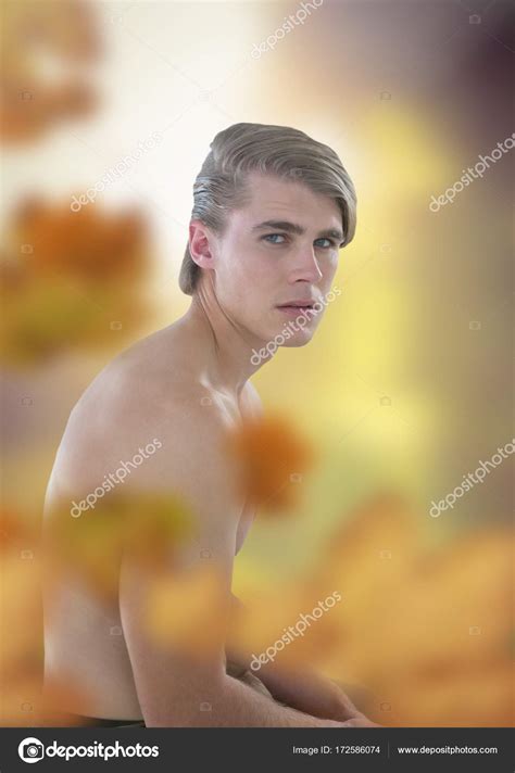 Nude Handsome Man In Forest Stock Photo By Vectorfusionart