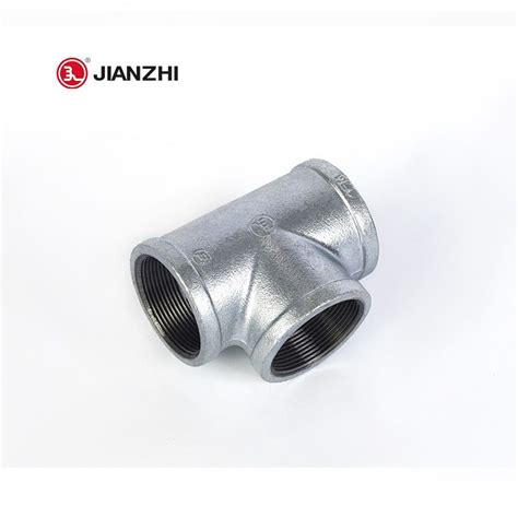 Pipe Fitting Malleable Galvanized Iron Straight Tee Off