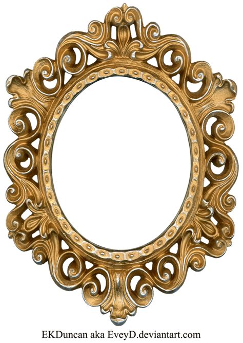 Vintage Gold And Silver Frame Oval By EveyD Deviantart On