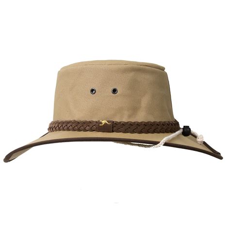 Bushman Hat Cotton Canvas Sunsafe Australia