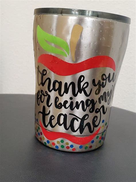 Personalized Teacher Appreciation Cup Personalized Teacher Personalised Glitter Cups Teacher