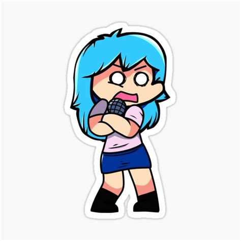 "Sky FNF mod character detailed version" Sticker for Sale by AbrekArt | Redbubble