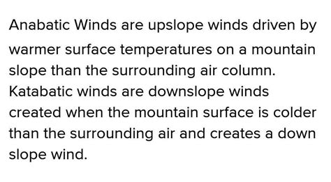 DIFFERENCE BETWEEN CATABATIC AND ANABATIC WINDS Brainly In