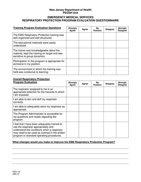 Respiratory Protection Medical Evaluation