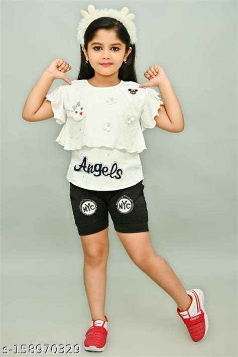 Angel Flower Top Hot Pant Clothing Set