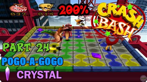 Crash Bash 200 Walkthrough Part 24 Pogo A Gogo Crystal Challenge