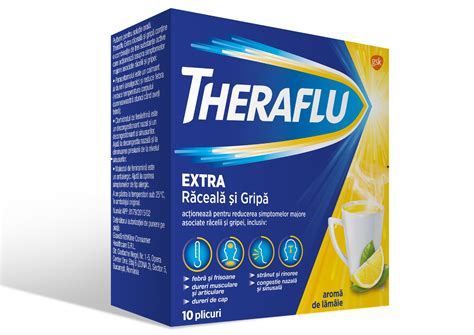 Theraflu Extra Raceala Si Gripa Plicuri Haleon Dr Max Farmacie